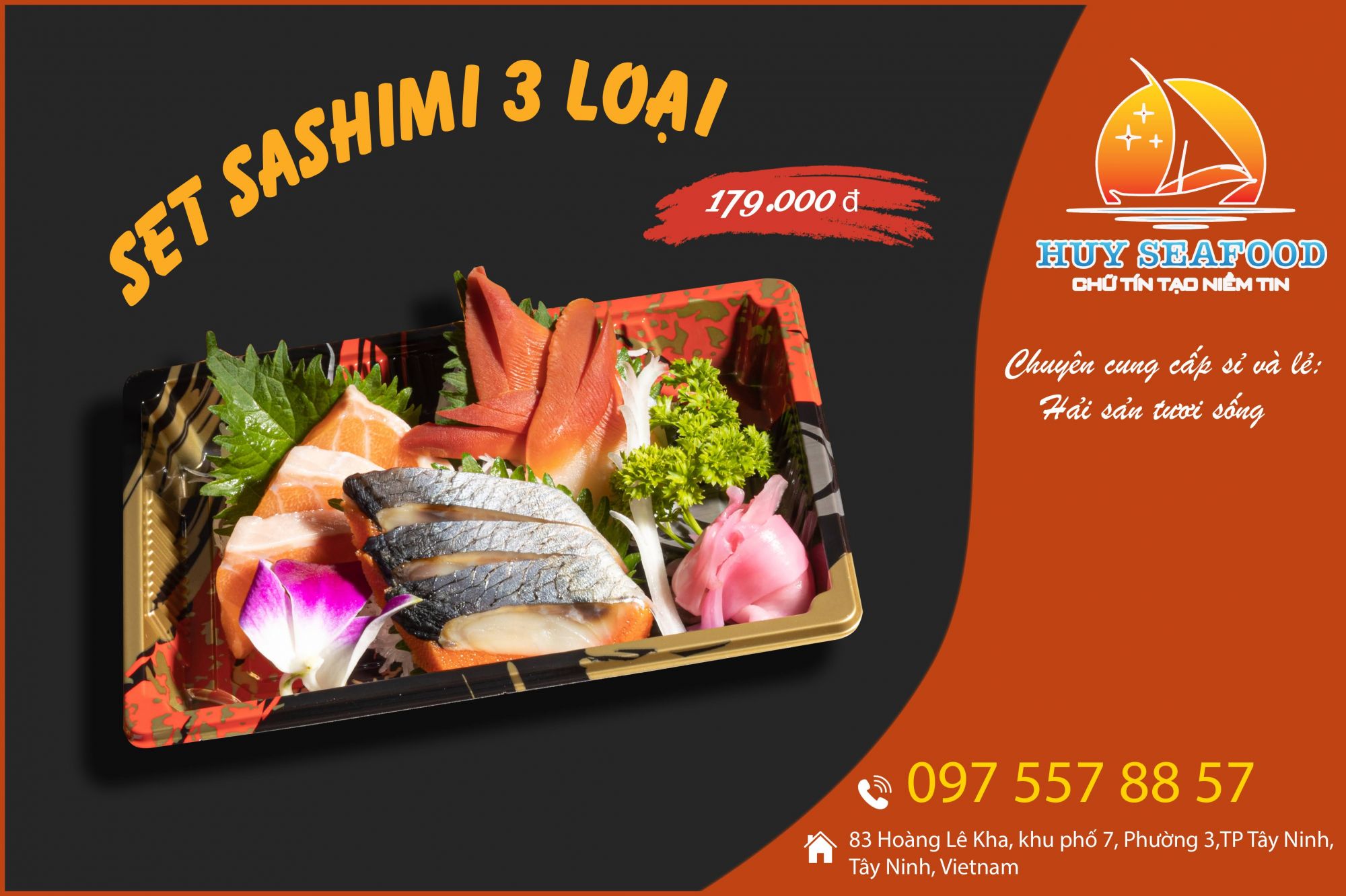 Set sashimi 3 loại
